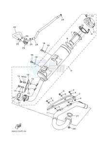 YFM700R YFM70RSXJ RAPTOR 700R (2LSH) drawing EXHAUST