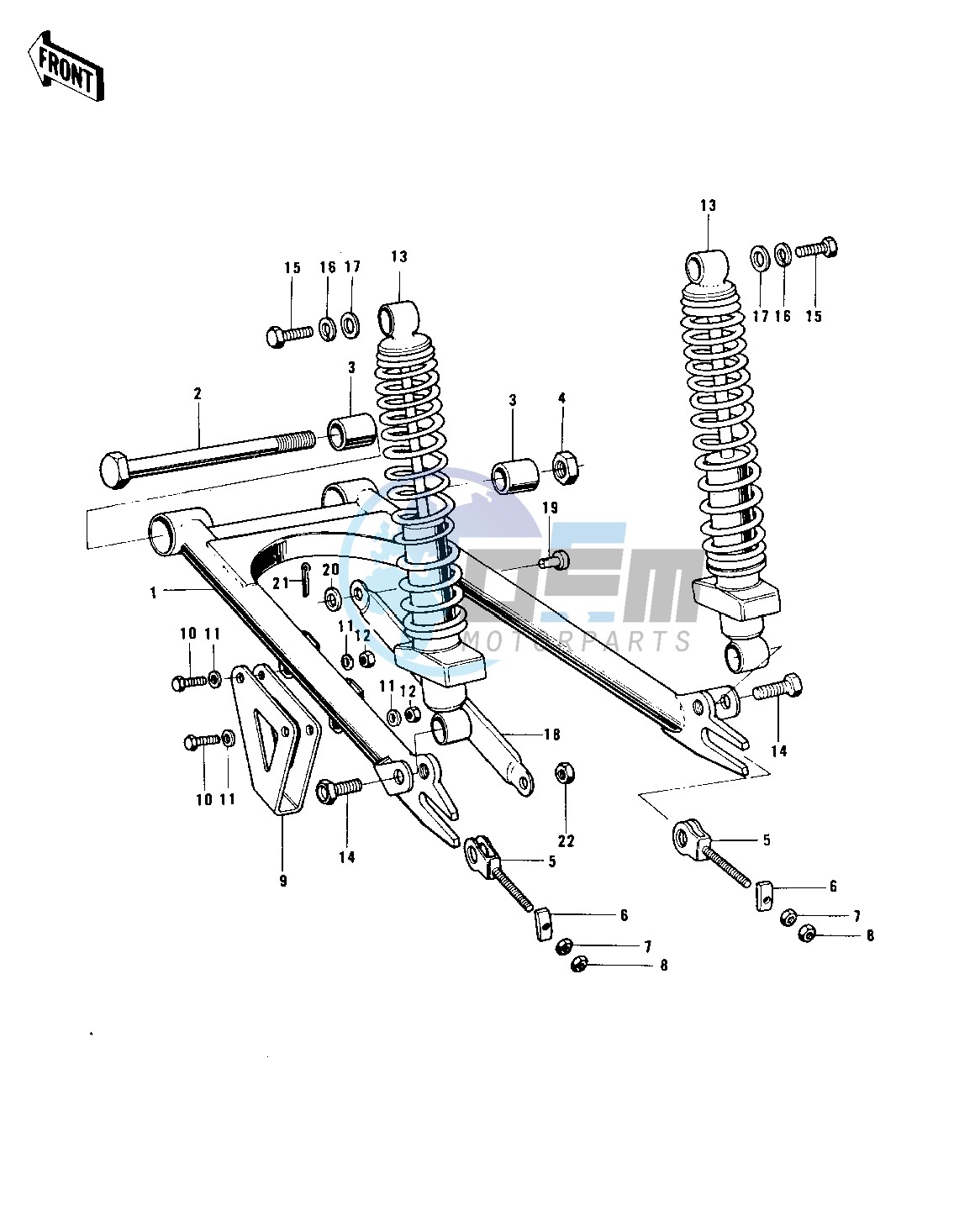 SWING ARM_SHOCK ABSORBERS -- KX250- -