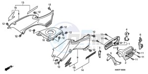 TRX250TM9 Australia - (U) drawing BODY COVER