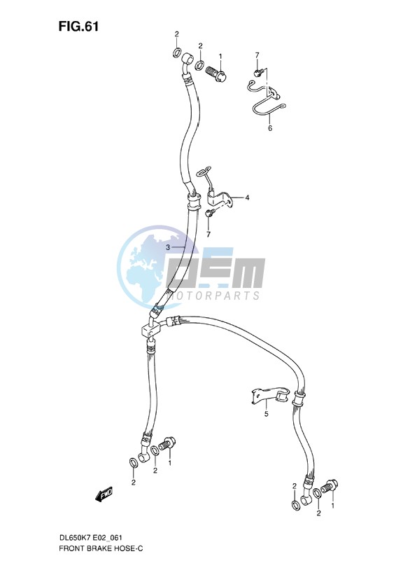 FRONT BRAKE HOSE