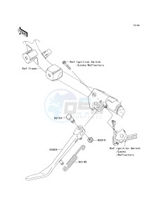 VN 900 C [VULCAN 900 CUSTOM] (7F-9FA) C8F drawing STAND-- S- -