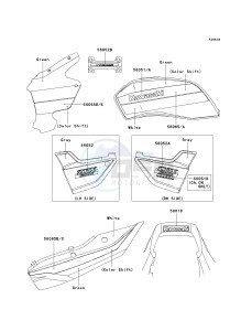 ZR 1200 A [ZX 1200 R] (A1-A3) drawing DECALS-- GREEN_WHITE- --- ZR1200-A2- -