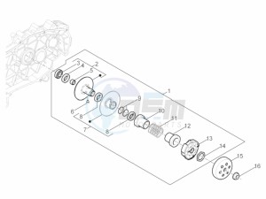 Typhoon 50 4T 4V E2 (NAFTA) USA drawing Driven pulley