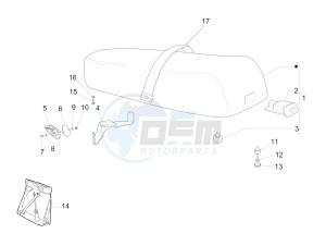 PX 125 2T NOABS E3 (EMEA, APAC) drawing Saddle/seats