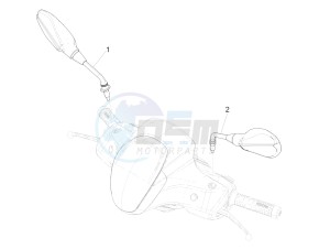 Medley 150 4T ie ABS (APAC) drawing Driving mirror/s