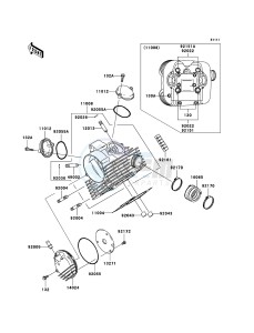 KVF360 4x4 KVF360A9F EU GB drawing Cylinder Head