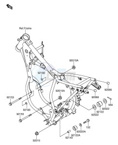 RM65 (E3) drawing ENGINE MOUNT