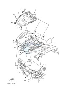 YFM450FWB YFM45KDHJ KODIAK 450 (BJ56) drawing FRONT FENDER