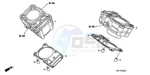 XL700VA9 UK - (E / ABS MKH SPC) drawing CYLINDER