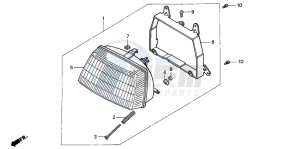 SK50M drawing HEADLIGHT