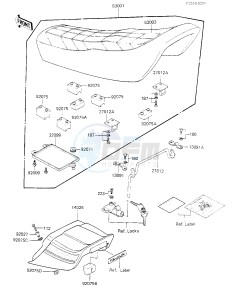 KZ 700 A (A1) drawing SEAT_SEAT COVER