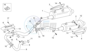 Pegaso 650 Carb drawing Exhaust unit