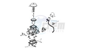 GP1 - 125 CC VTHPS1A1A EU2 drawing CARBURETOR SPARE PARTS