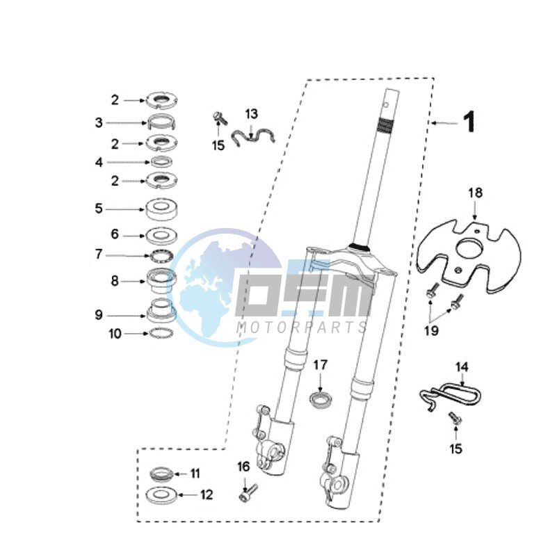 FRONT FORK / STEERINGHEAD