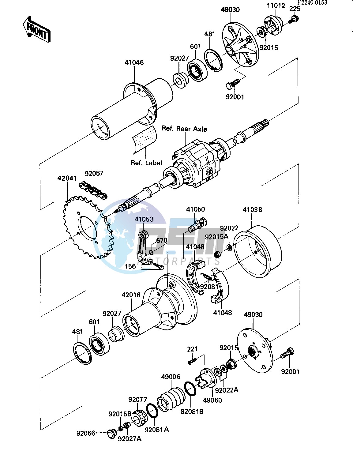 REAR HUB_BRAKE_CHAIN -- 84 KLT200-C2- -