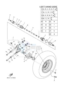 YFM700FWB YFM70KDHG KODIAK 700 HUNTER (B168) drawing REAR WHEEL