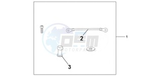 CBR1000RAA BR / ABS - (BR / ABS) drawing TANK BAG ATT KIT