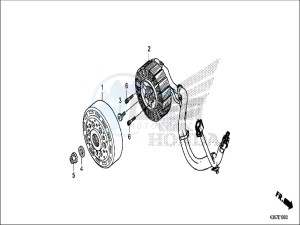 WW125EX2H WW125 E drawing A.C.G. STARTER