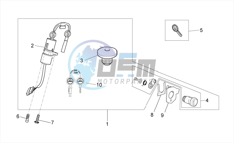 Lock hardware kit