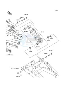 ER-6f EX650CBF GB XX (EU ME A(FRICA) drawing Suspension/Shock Absorber