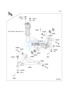 KAF 620 K [MULE 3010 TRANS4X4 HARDWOODS GREEN HD] (K1) K1 drawing FRONT SUSPENSION