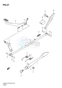 VZ800 (E3-E28) MARAUDER drawing STAND - REAR BRAKE