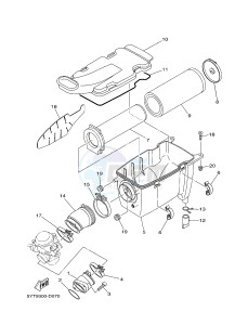 YFM350 YFM35RD RAPTOR 350 (1BSA 1BS9) drawing INTAKE