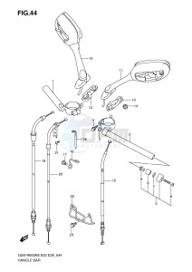 GSX-R600 (E3-E28) drawing HANDLEBAR