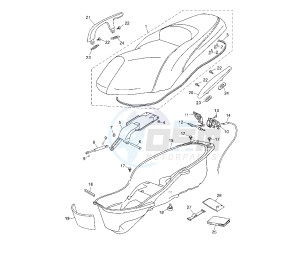 YP R BLACK X-MAX 250 drawing SEAT