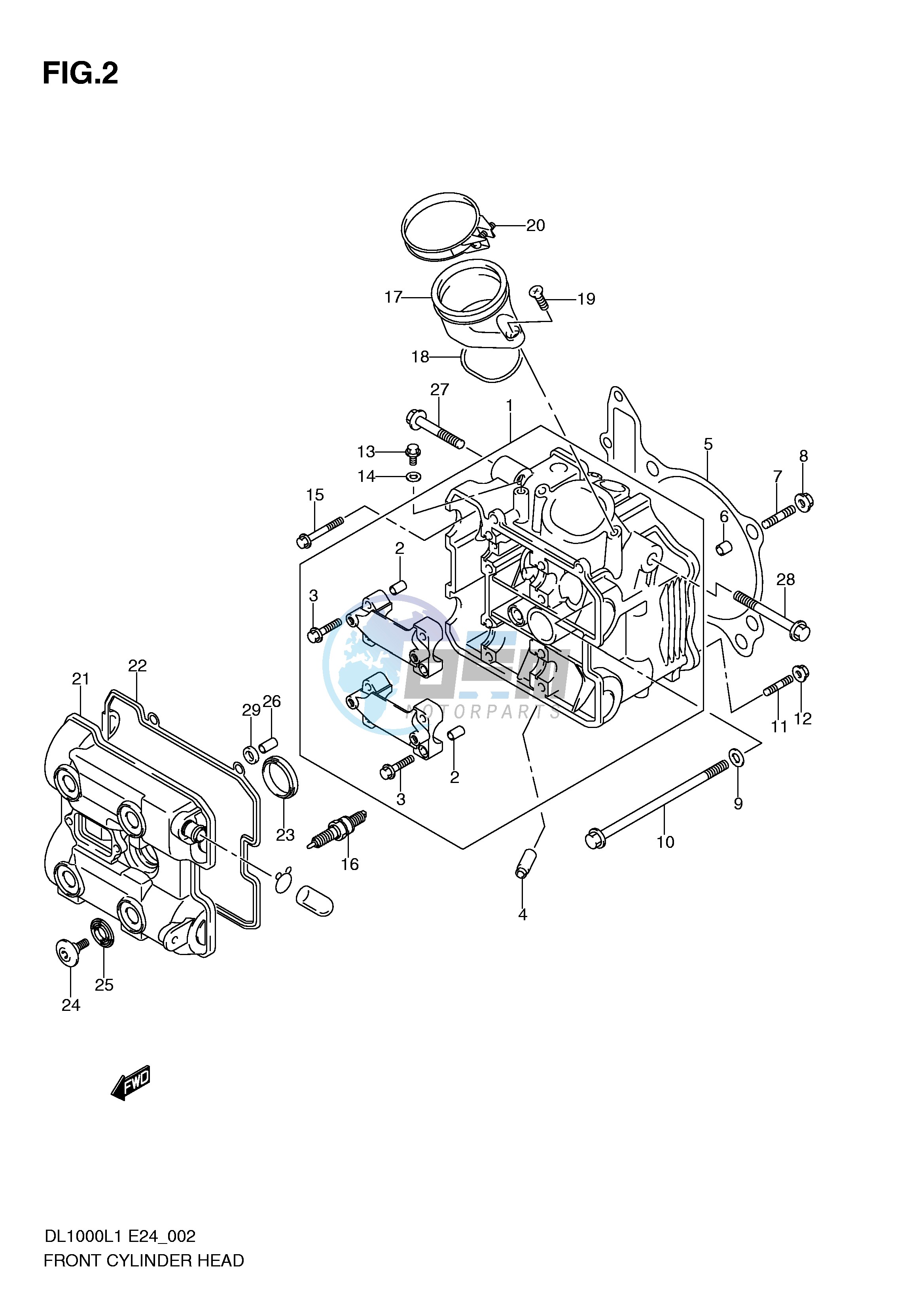 FRONT CYLINDER HEAD