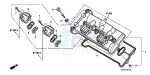 CB600FA3A F / ABS CMF ST drawing CYLINDER HEAD COVER