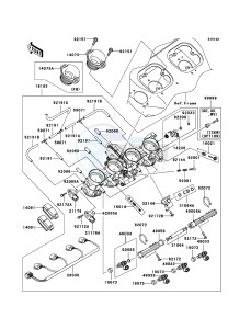 NINJA ZX-12R ZX1200-B4H FR GB GE XX (EU ME A(FRICA) drawing Throttle