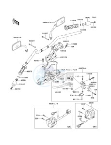 KLE 650 A [VERSYS EUROPEAN] (A7F-A8F) A8F drawing HANDLEBAR