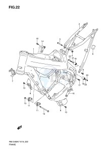 RM-Z450 (E19) drawing FRAME