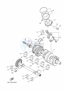 MT-10 MTN1000 (B67X) drawing CRANKSHAFT & PISTON