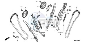 VFR1200FB drawing CAM CHAIN/ TENSIONER