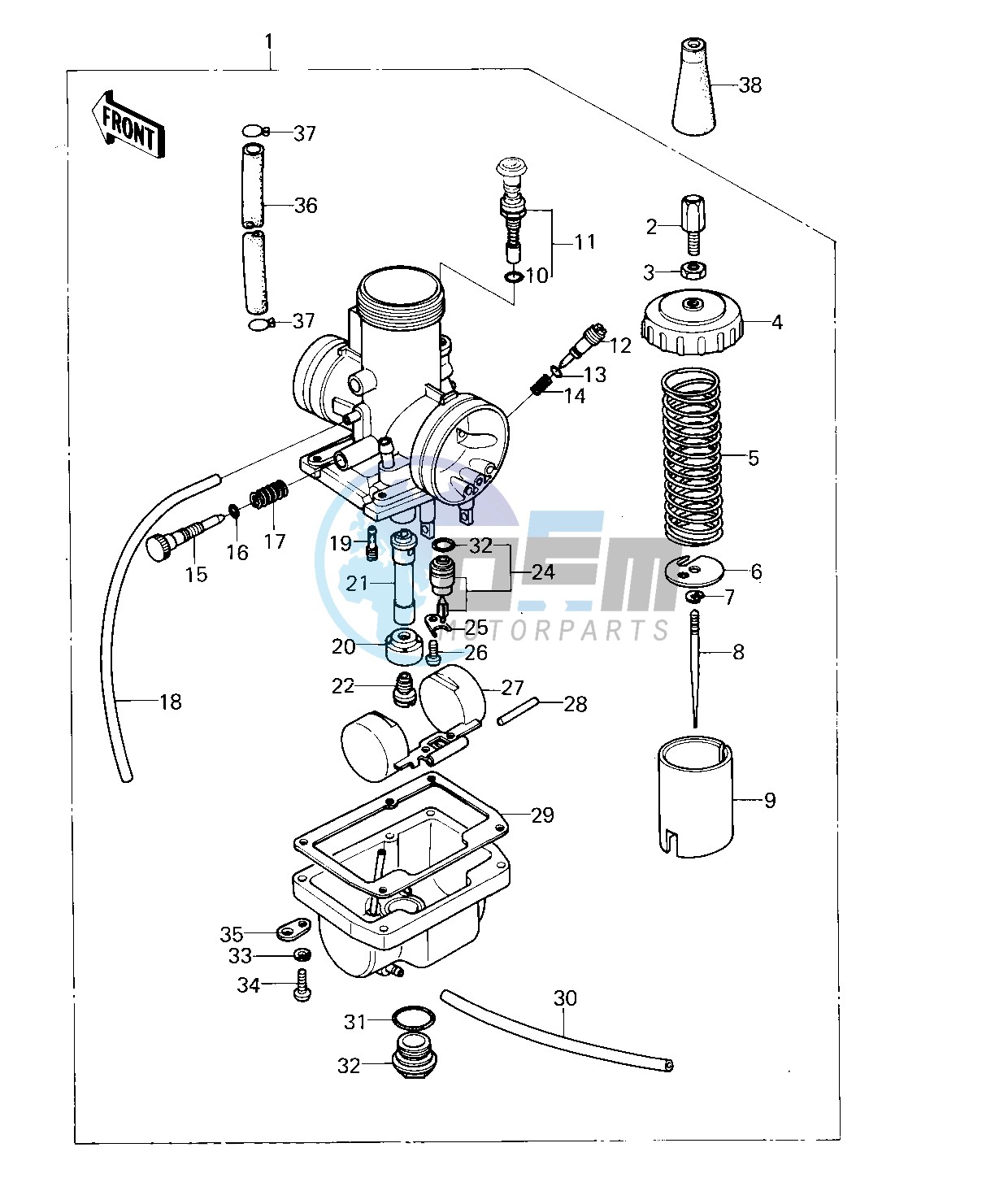 CARBURETOR -- KX80-A2- -