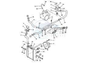 YP MAJESTY DX 250 drawing RADIATOR-HOSE