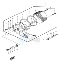 S3 A [MACH II] (A) 400 [MACH II] drawing TAILLIGHT -- 74-75 S3_S3-A- -