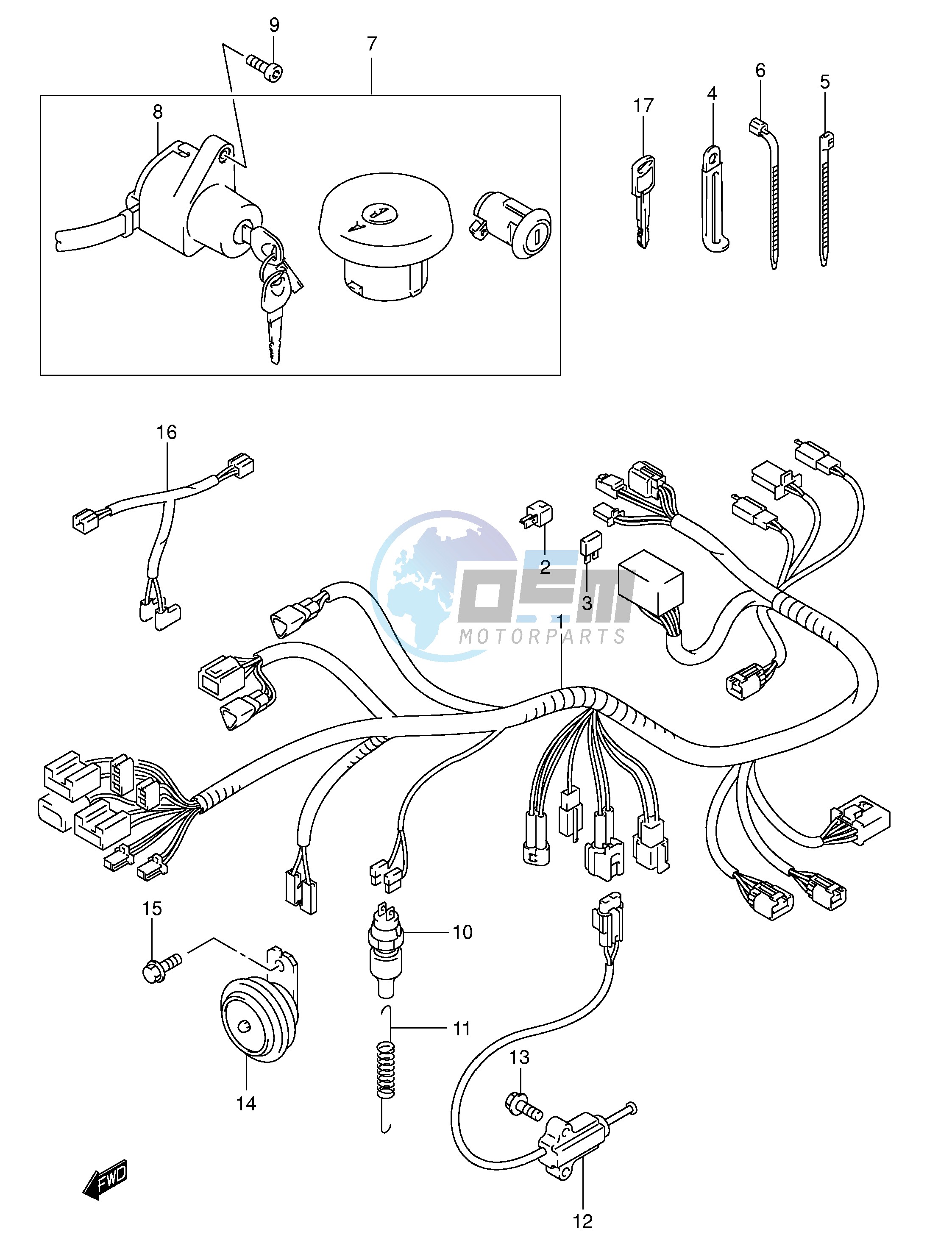 WIRING HARNESS (MODEL K3 K4)