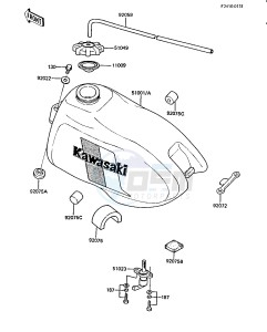 KX 60 A [KX60] (A1-A2) [KX60] drawing FUEL TANK