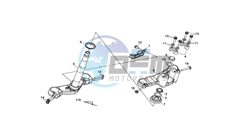 FRONT FORK/ STEERING STEM