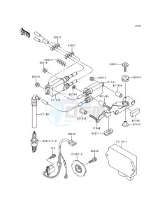 ZX 750 P [NINJA ZX-7R] (P1-P4) [NINJA ZX-7R] drawing IGNITION SYSTEM