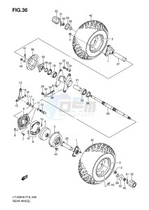 LT-Z50 (P19) drawing REAR WHEEL