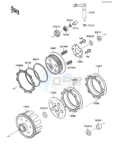 KX 80 L N [KX80] (L2-N3) [KX80] drawing CLUTCH