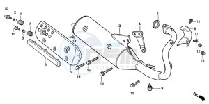 SFX50S drawing EXHAUST MUFFLER