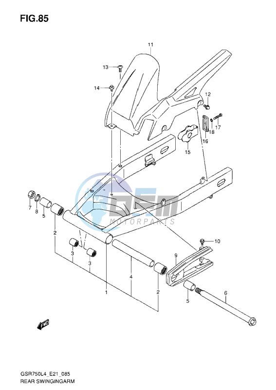 REAR SWINGING ARM L4