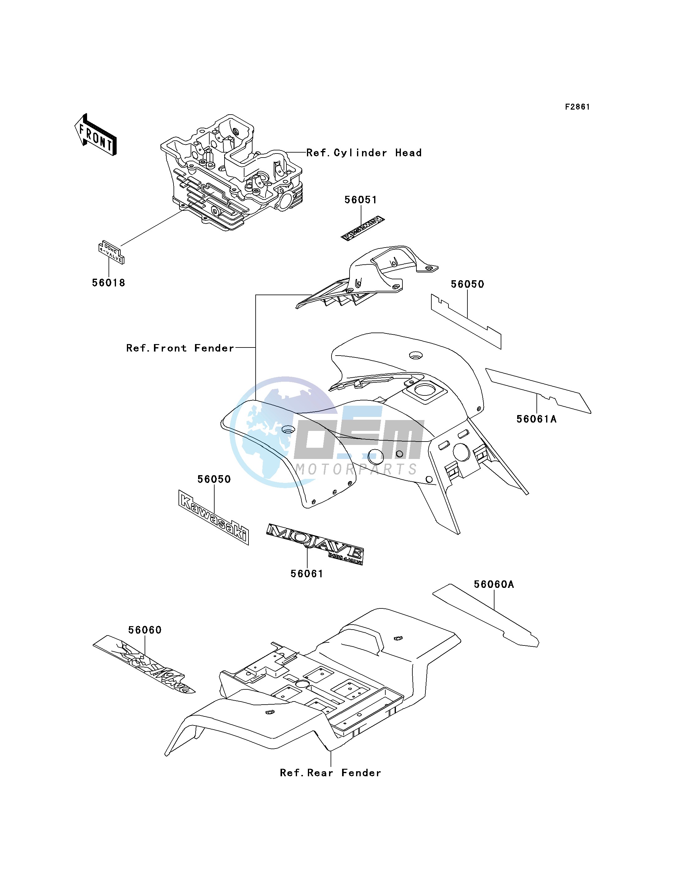 DECALS-- KSF250-A10 - A12- -