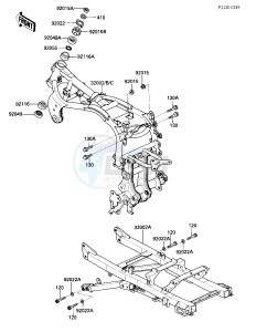 ZX 900 A [NINJA] (A1-A2) NINJA 900 drawing FRAME