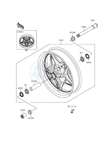 NINJA H2 ZX1000NFF XX (EU ME A(FRICA) drawing Front Hub